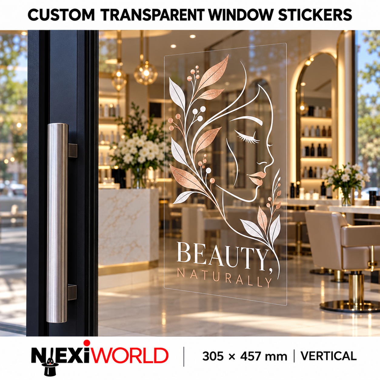 Custom window glass Transperant stickers