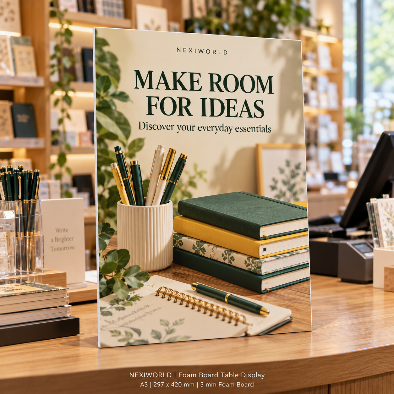 Foam board Table display