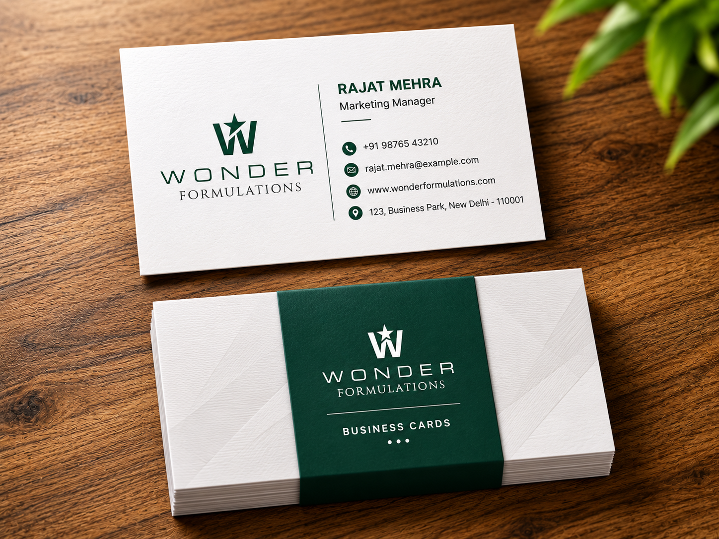 Metallic Pearl Business Cards
