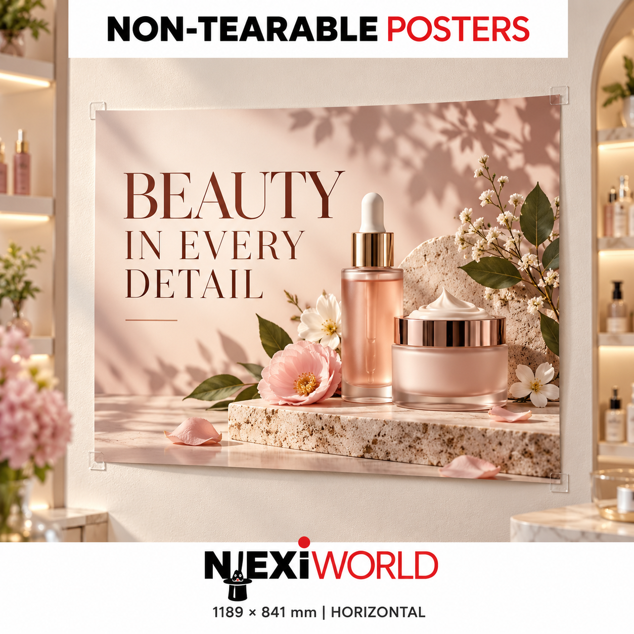 Promotional marketing non Tearable large size posters