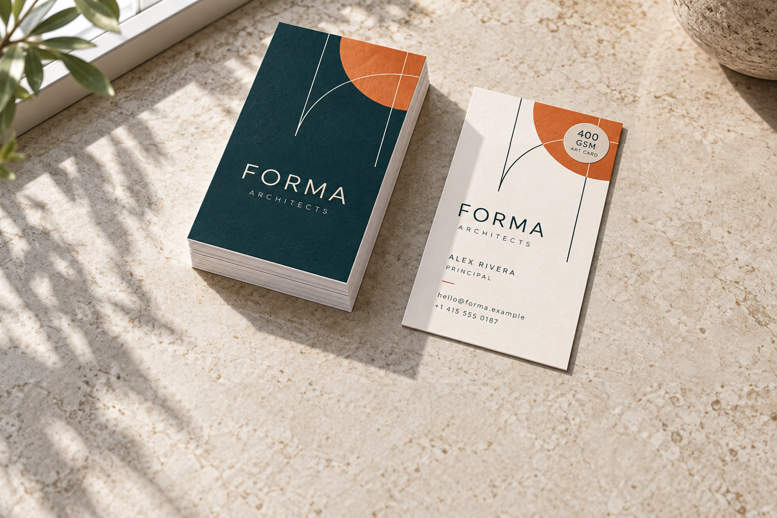 Signature thick Business cards